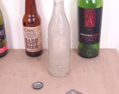 Vintage 1940s French Canadian SKI Dominion Glass Soda Pop Bottle - Montreal, Quebec