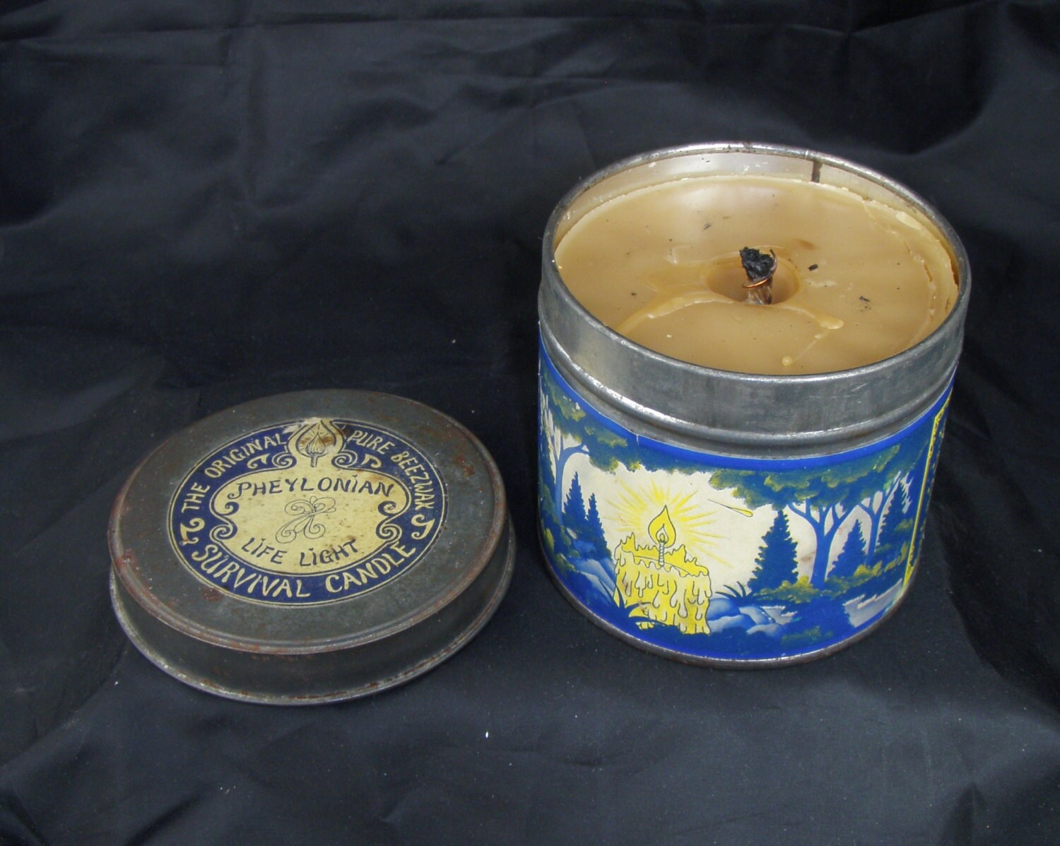 Vintage 1960s Pheylonian Life Light Beeswax Survival Candle Etsy