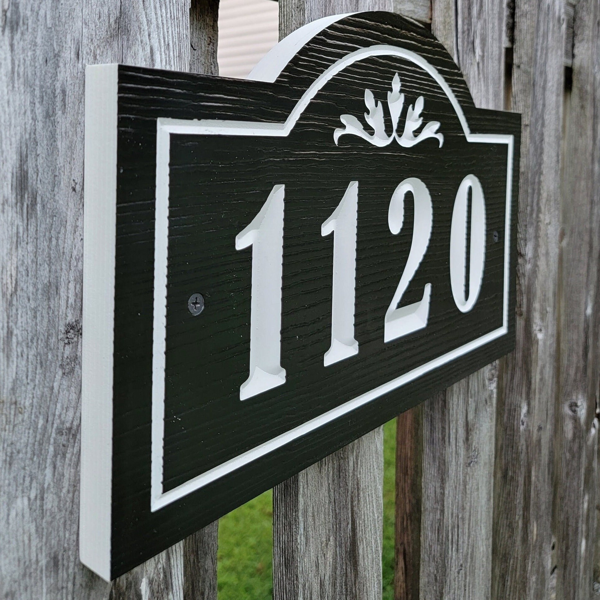 PVC Outdoor Signs, Wood Grain PVC, Address Signs, House Number Signs ...