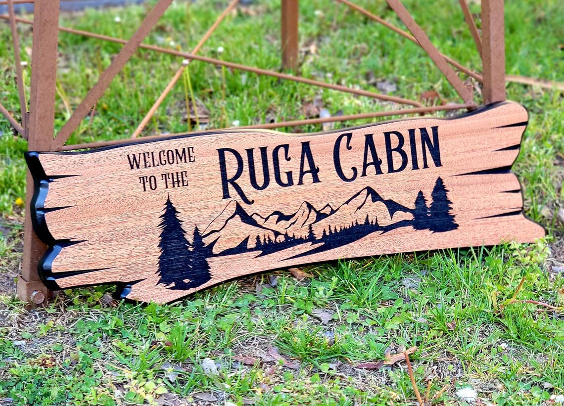 Outdoor Signs Custom Cabin Signs Campground Signs Custom Etsy