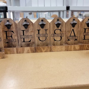 Groomsmen Gift Sets, Beer Bottle Opener, Groomsmen Proposal, Groomsmen Gift Ideas, Anniversary Gift, Housewarming Gift, Wall Decor, Man Cave
