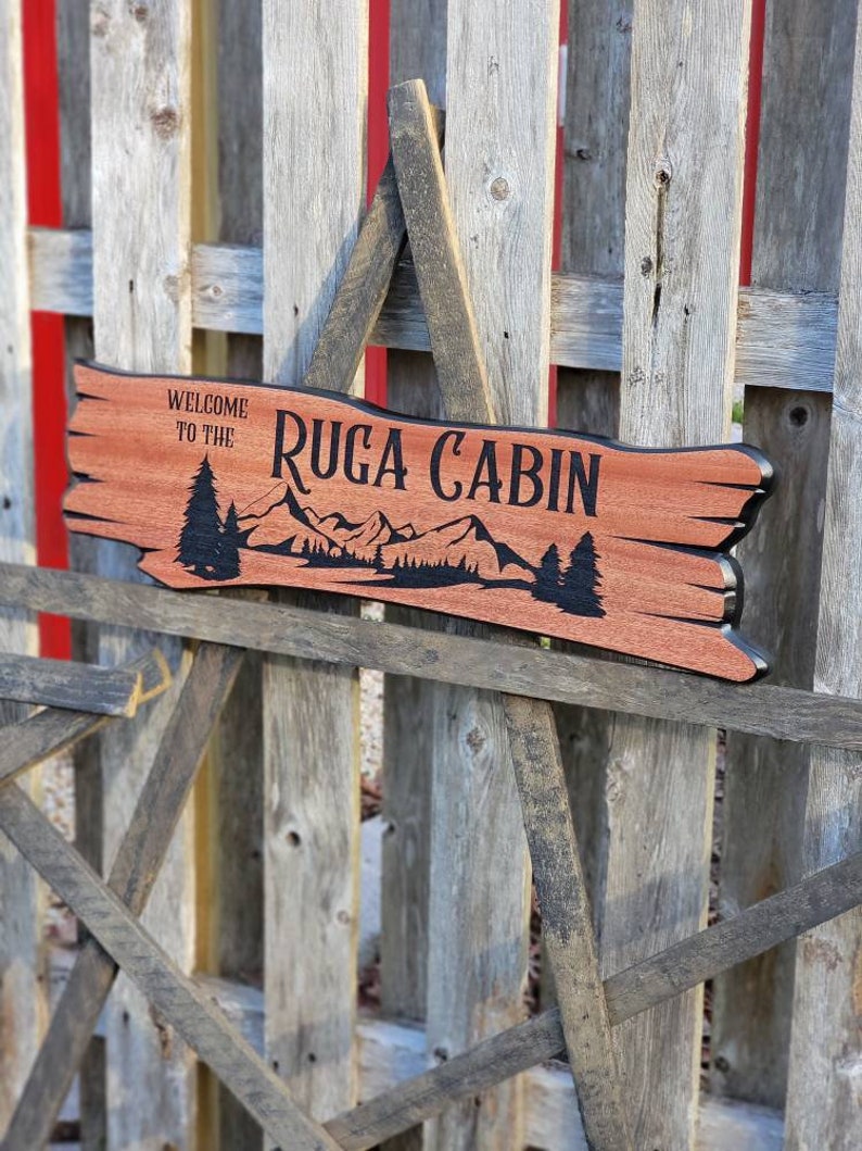 Outdoor Signs Custom Cabin Signs Campground Signs Custom Etsy