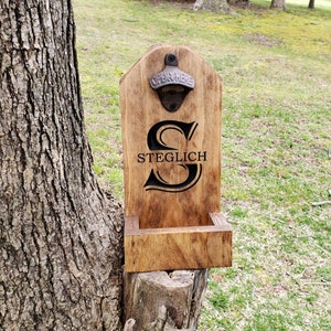 Groomsmen Gifts, Personalized Beer Bottle Opener, Anniversary Gift, Groomsmen Gift, Barware, Bottle Opener, Wall Mounting, Best Man