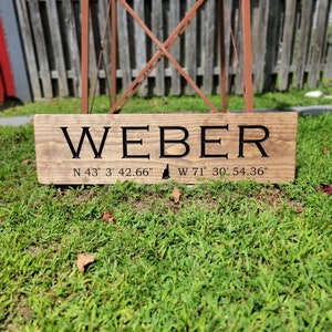 Realtor Signs, Coordinate Sign, GPS Sign, Latitude Sign, Custom Engraved Sign, Longitude Sign, Welcome To Our Place, Personalized Gift