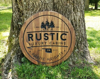 Personalized Wooden Sign, Round Wooden Sign, Personalized Sign, Family Name Sign, Rustic Decor, Rustic Wedding Decorations, Wedding Gift
