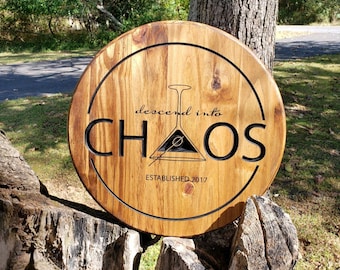 Wood Signs, Round Wooden Sign, Personalized Sign, Family Name Sign, Rustic Decor, Rustic Wedding Decorations, Wedding Gift