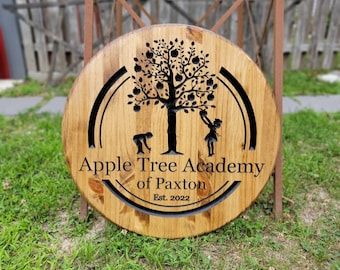 Wood Signs, Round Wooden Sign, Personalized Sign, Family Name Sign, Rustic Decor, Rustic Wedding Decorations, Wedding Gift