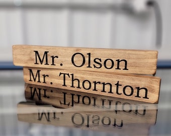 Personalized Desktop Name Sign, Teacher Gift, Desk Sign, Office Signs, Name Plaques, Wedding Table Sign, Wedding Centerpiece, Teacher Sign