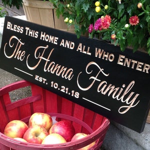 Personalized Family Name Sign, Engraved Sign, Anniversary Gift, Wedding Gift, Wedding Couple Gift, Man Cave, Rustic, Housewarming Gift