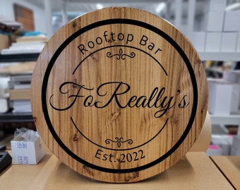 Wedding Sign, Wood Signs, Round Wooden Sign, Personalized Sign, Family Name Sign, Rustic Decor, Rustic Wedding Decorations, Wedding Gift