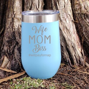 Mom Gifts, Personalized Wine Cup, Gifts For Her, Anniversary, Engraved Tumbler, Personalized Coffee Mug, Travel Mug, Mug with Lid,