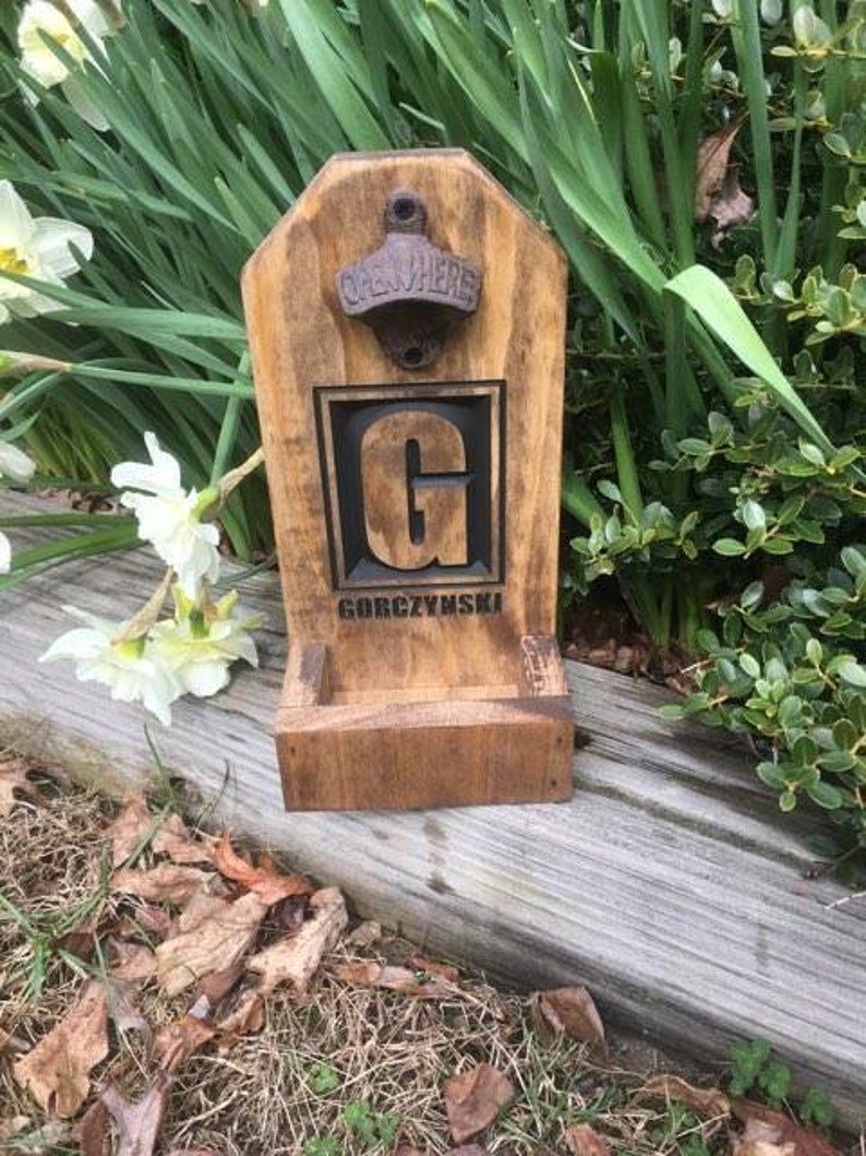 Personalized Beer Bottle Opener, Groomsmen Gift, Groomsman Gift, Best Man Gift, Father of the Groom, Wedding Gift, Man Cave, Usher image 1