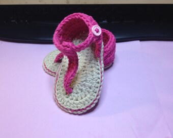 Ariana Thong Sandals Crochet Pattern for babies