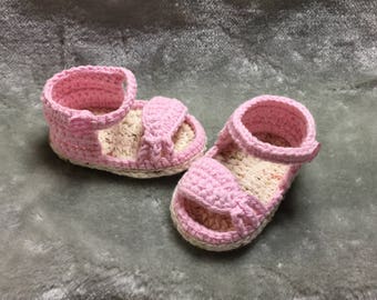 Candice Sandals Crochet Pattern for babies