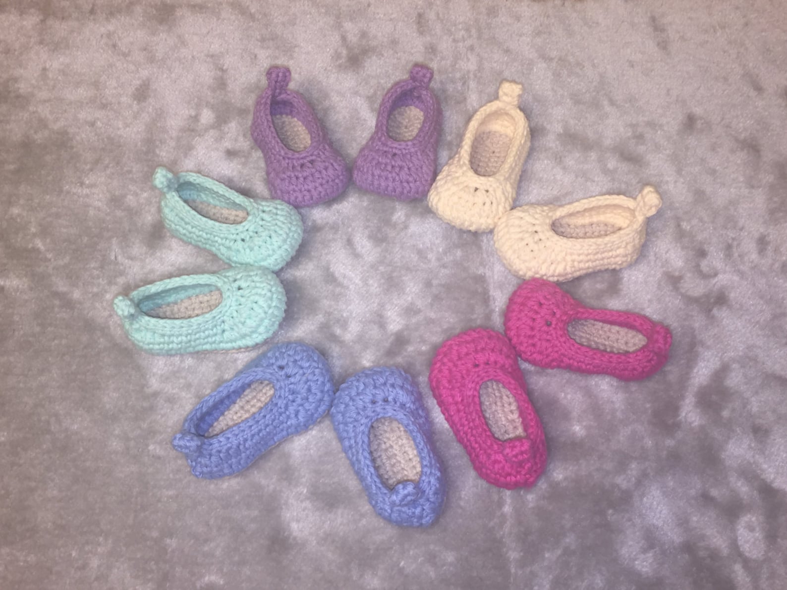 baby ballet shoes crochet pattern