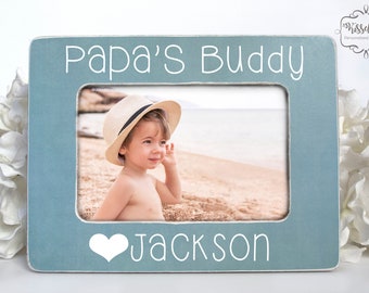 Clip Frame For Papa Clip Frame PAHUNT: Papa/'s Hunting Buddy Photo Frame Photo Display Clip Frame For Papa 4x6 Display Home Decor