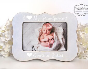 grandparents picture frame etsy