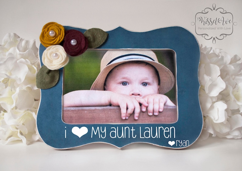 Gift for Aunt Picture Frame for Aunt Present for Aunt I Love My Aunt Gift Personalized Picture Frame 4 x 6 Opening