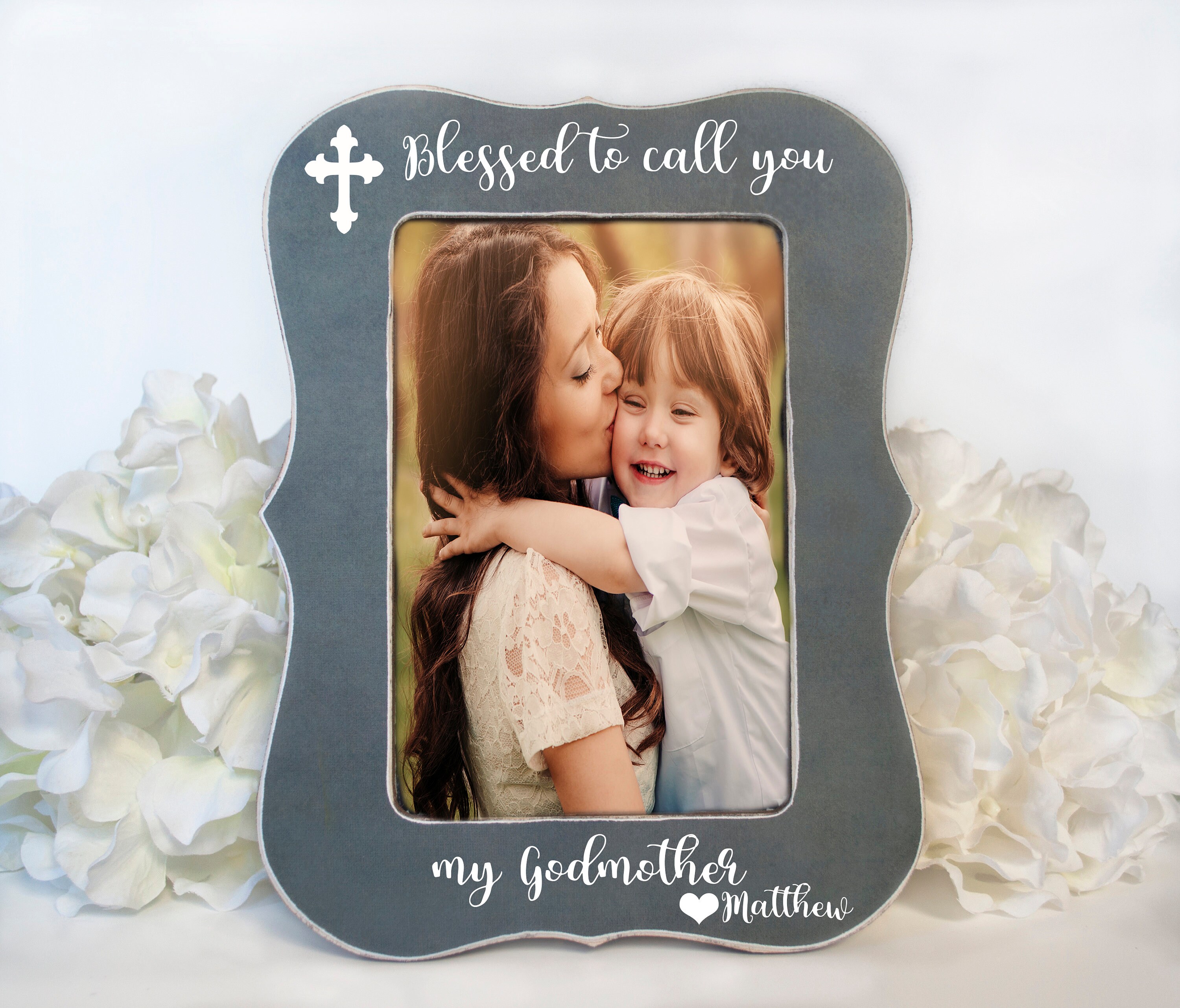 Godmother Gift Godmother Picture Frame Blessed to call you my Etsy