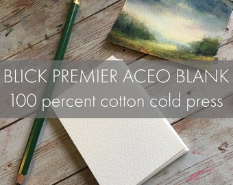 Blick Premier - ACEO BLANKS - Watercolor 140 LB Cold Pressed - Artist Quality Cotton Paper