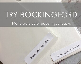 Muestra de papel de acuarela - Prueba Bockingford