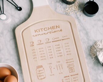 Kitchen Conversion Cutting Board - Etsy