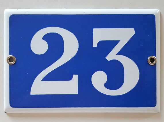birthday number 23 blue