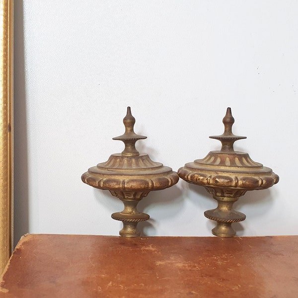 Vintage. Bed. Post Toppers Etsy