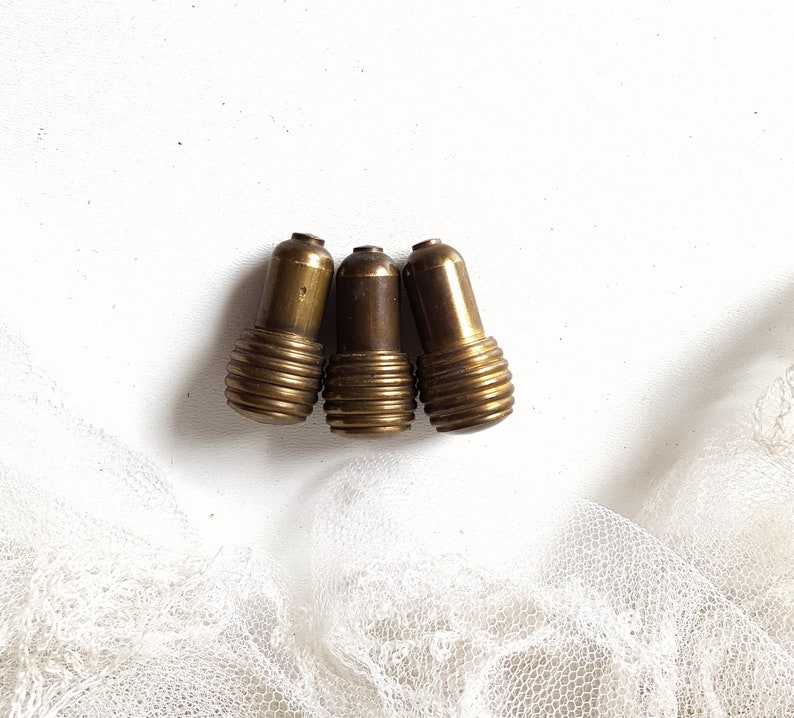 Vintage Curtain Cord Pulls Set Of 3 French Brass Window Etsy
