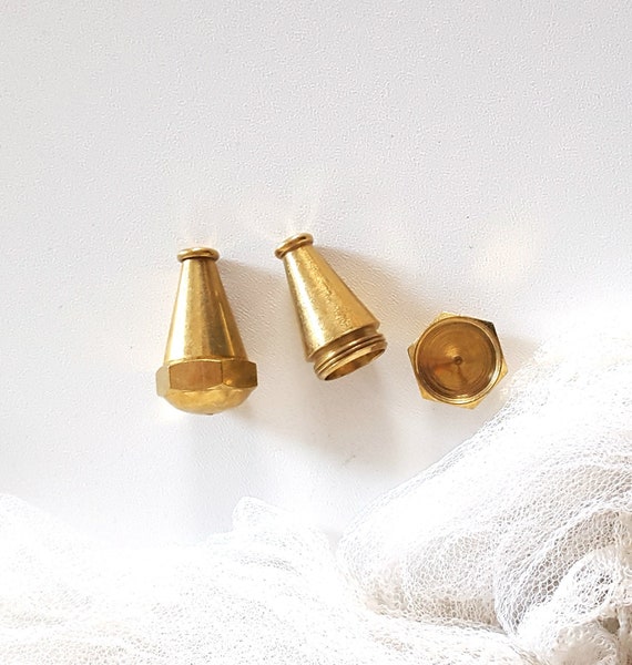 Pair Of Vintage Curtain Cord Blind Light Pulls French Brass Etsy