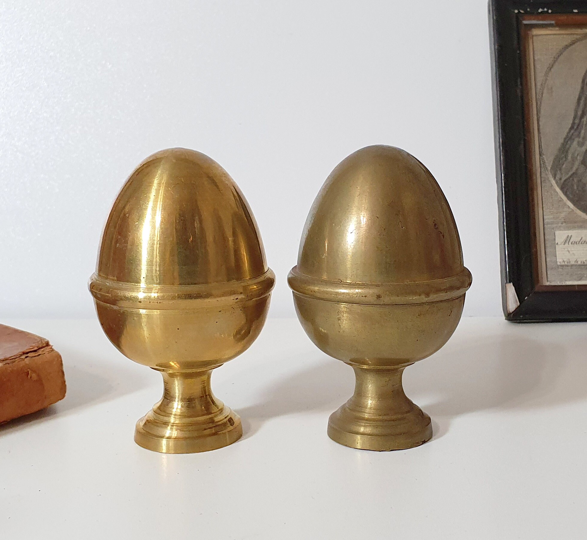 2 Stück Massivholz Kugel Finials - Holzverzierungen Für Möbel & Treppen | Unvollendete Dekokugeln