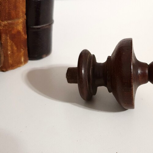 Small antique finial Wood French carving for furniture clock sideboard offers 2.52 inches