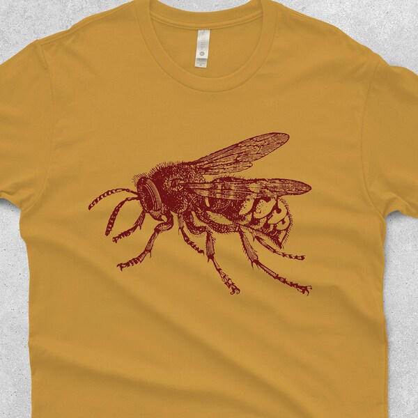 Bee Shirt - Unisex Bumblebee Tshirt - Honey Bee Tee - Insect Shirt - Huge Bug - Next Level T-shirt Cool Shirt - Bug Gift- Men's and Women