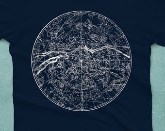 Vintage 90s Constellations T-shirt - Astronomy, Space, Zodiac 