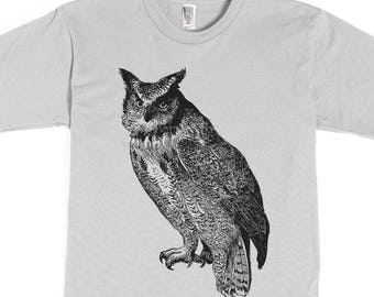 Men's Shirt - Owl T-shirt - Owl Tshirt - graphic tee - animal shirt