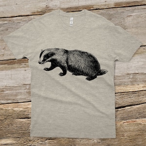 Badger Unisex Shirt Badger T-shirt Men's animal shirt Men's graphic tee Gifts for Men and Women Unisex Sizing Cute Animals image 3