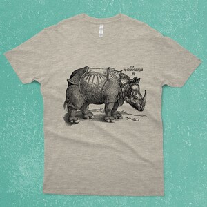 Albrecht Durer woodcut drawing of a rhino