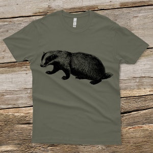 Badger Unisex Shirt Badger T-shirt Men's animal shirt Men's graphic tee Gifts for Men and Women Unisex Sizing Cute Animals image 4