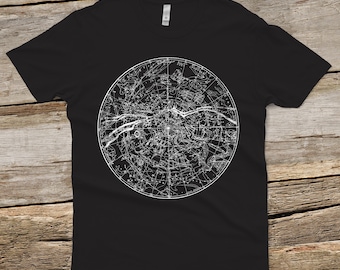 Constellation Shirt - Unisex - Astronomy Tshirt - Men's and