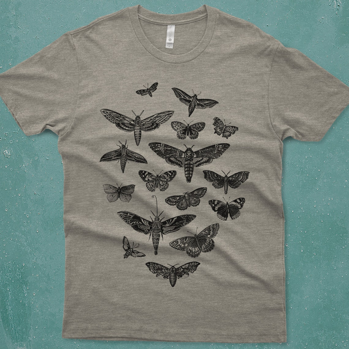 Moth Shirt Unisex Insect Tshirt Moths and Butterflies | Etsy