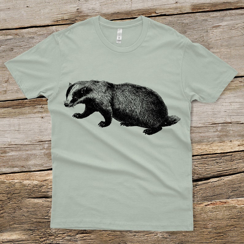 Badger Unisex Shirt Badger T-shirt Men's animal shirt Men's graphic tee Gifts for Men and Women Unisex Sizing Cute Animals image 5