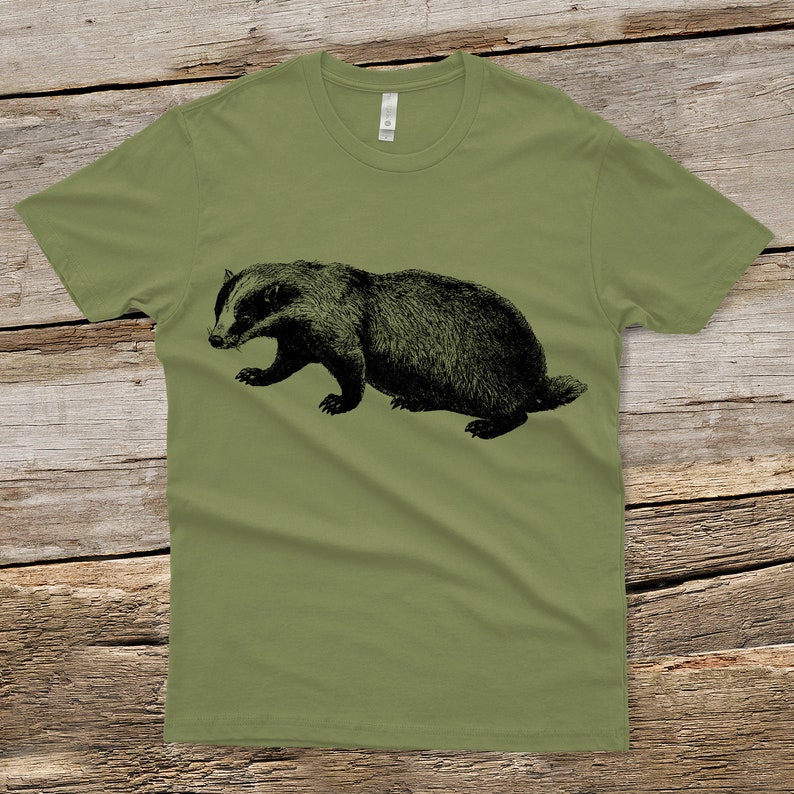 Badger Unisex Shirt badger T-shirt Men's Animal Shirt | Etsy