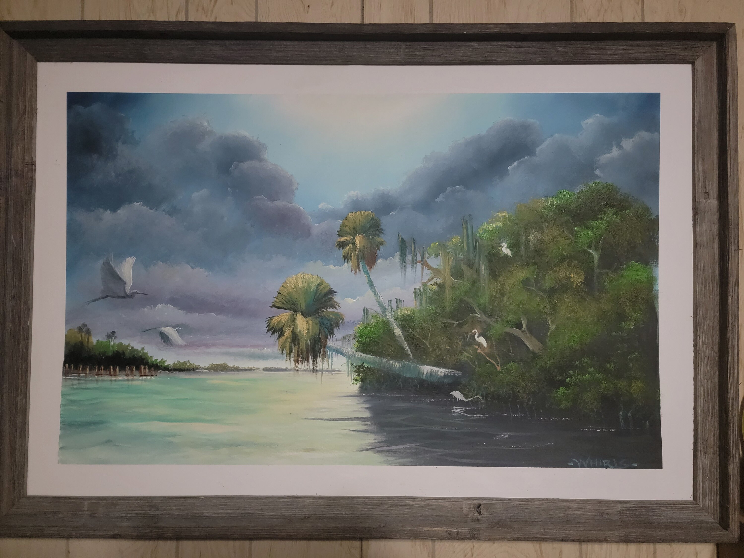 Original Oil Painting Florida Landscape Art St Lucie River Etsy