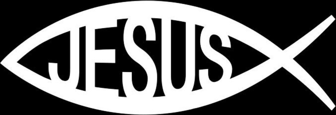Jesus Fish Auto Window Decal - Etsy