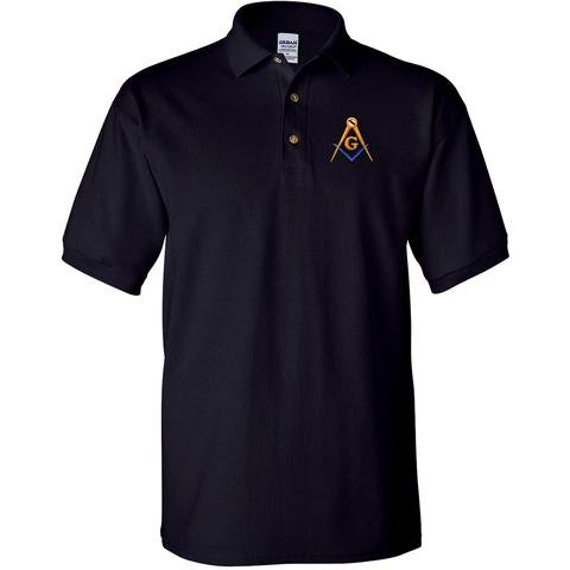 Mason Blue Lodge Polo Golf Shirt