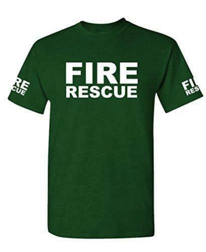 FIRE RESCUE Ems Emt Emergency Service Mens Cotton T-shirt - Etsy