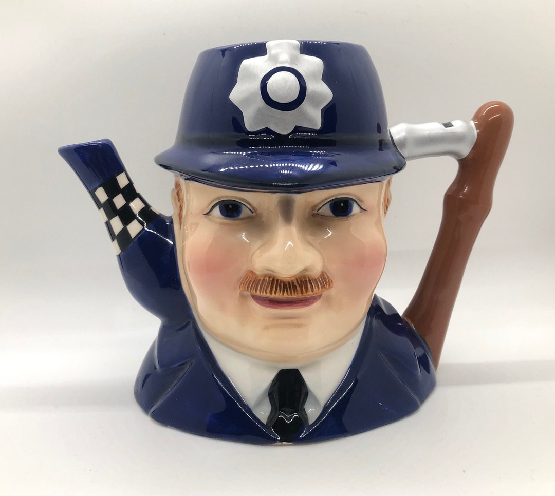 Policeman Bobby Teapot Characters of Britain James Sadler Etsy
