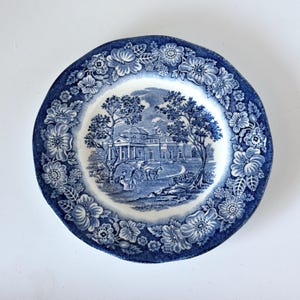 Liberty Blue Monticello Americana Wall Plate Decor