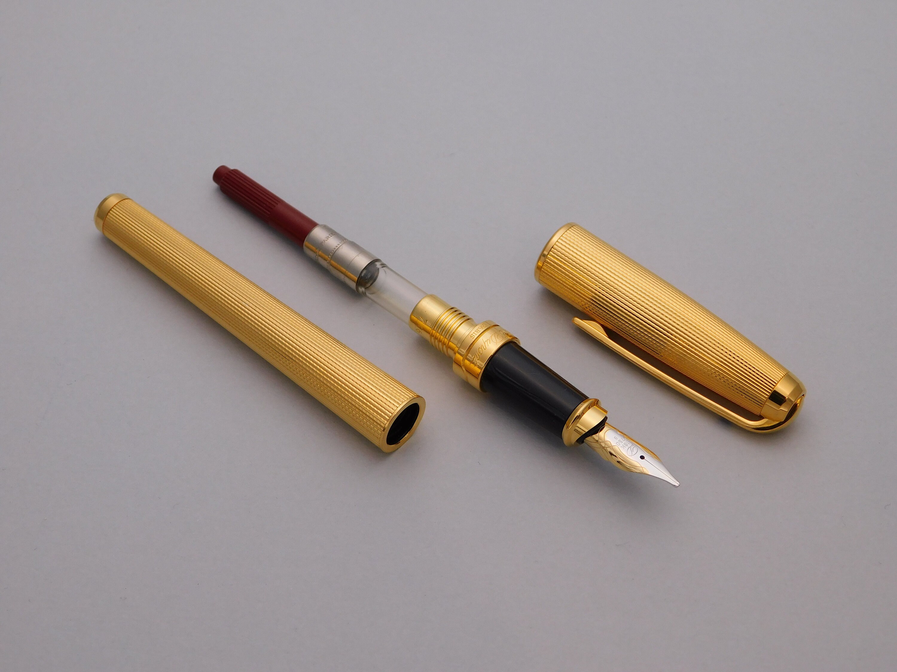 Vintage S.T. Dupont Olympio Fountain Pen With Barleycorn Vintage S.T. Dupont Olympio Fountain Pen With Barleycorn