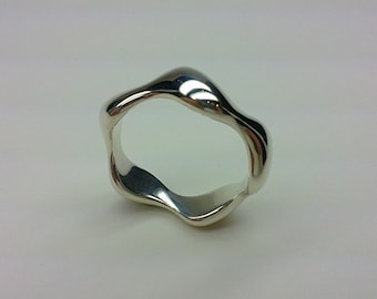 Sterling Silver Wave Ring